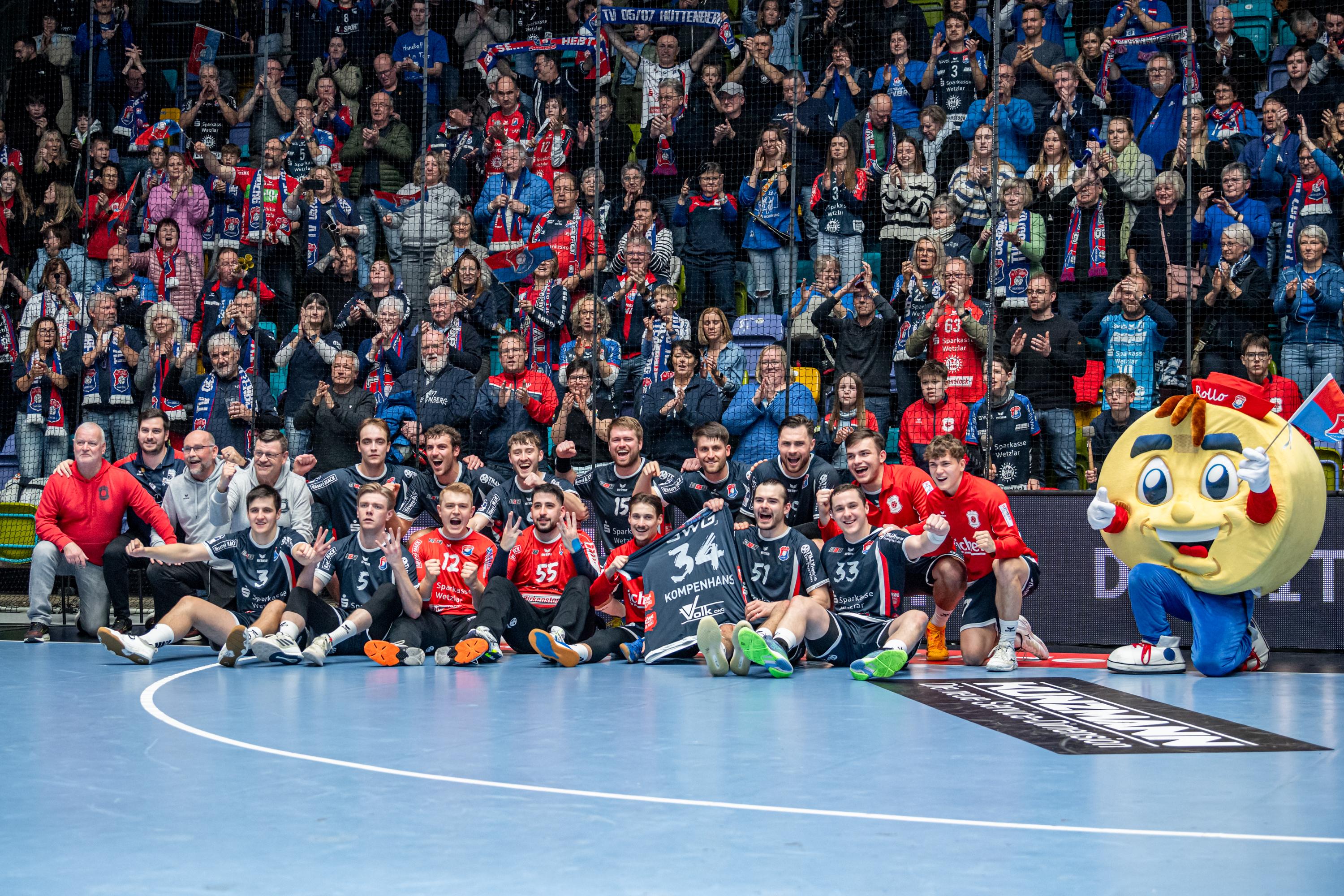 Über 300 Hüttenberger feiern Derby-Sieg gegen Großwallstadt